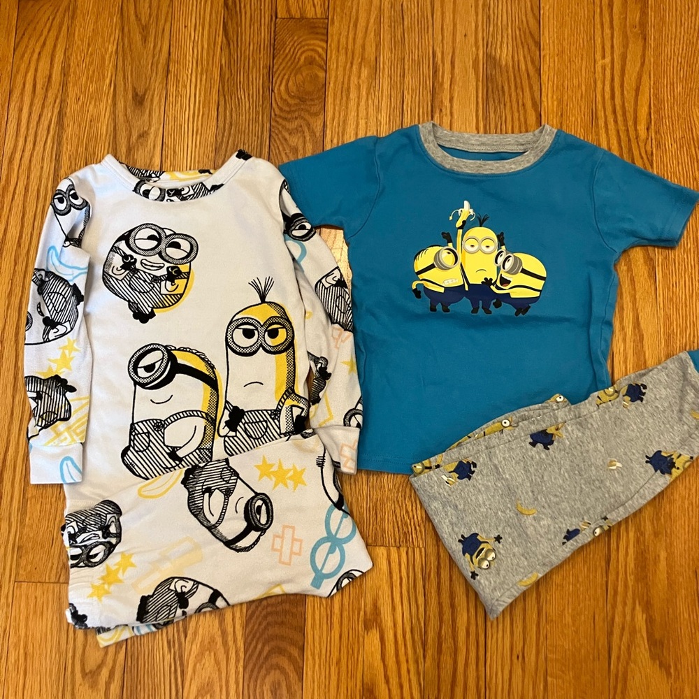 Minions pajama set with underwear